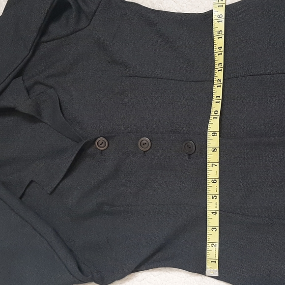 Women's Blazer Size 13 BYER TOO CALIFORNIA grey and black color Herringbone - Picture 11 of 12